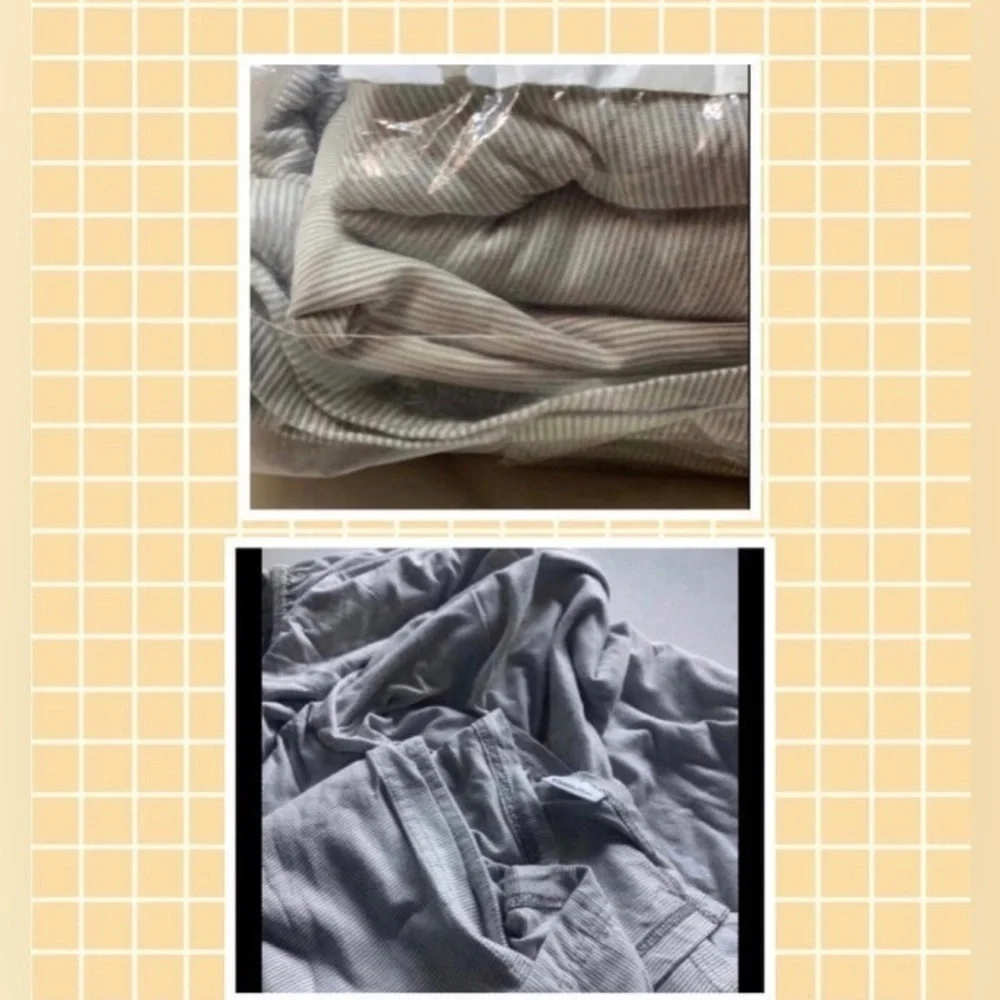 COPY - Room Essentials Jersey Sheet Set, Gray Stripe  Size Twin